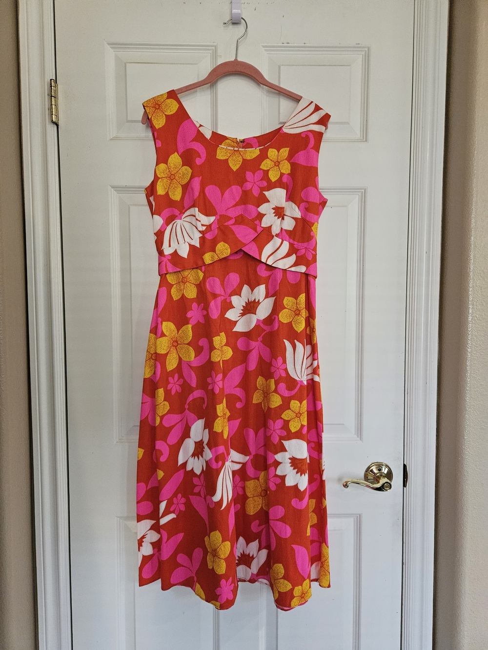 Vintage Hawaiian Midi Dress